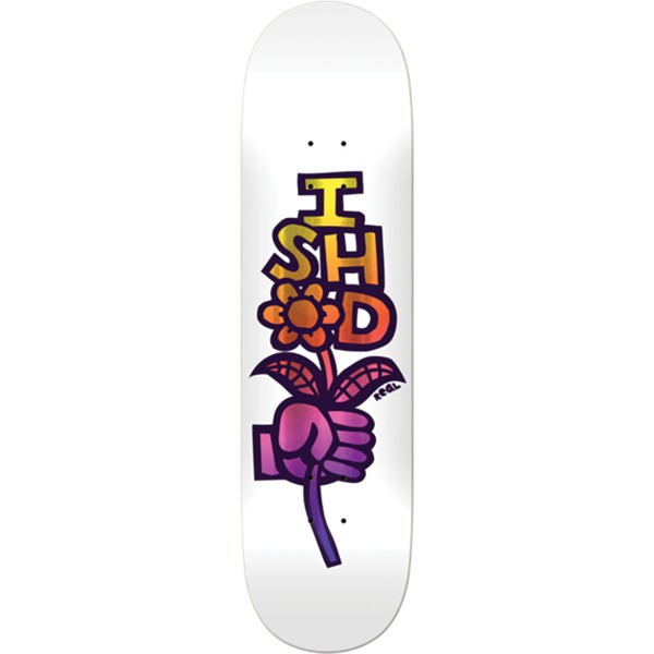 Real Skateboards Ishod Wair Bouquet White Skateboard Deck - 8.38" x 32.25"