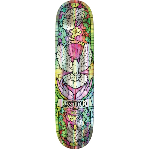 Real Skateboards Ishod Wair Holo Cathedral Rainbow Foil Skateboard Deck Twin Tail - 8.5" x 32.2"