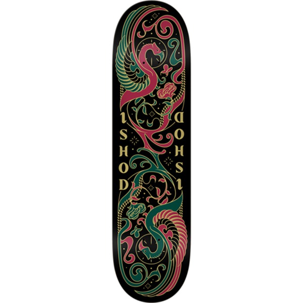 Real Skateboards Ishod Wair Illuminated Black Skateboard Deck Twin Tail - 8.25" x 31.8"