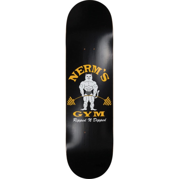 Rip N Dip Ripped n Dipped Black Skateboard Deck - 8" x 31.75"