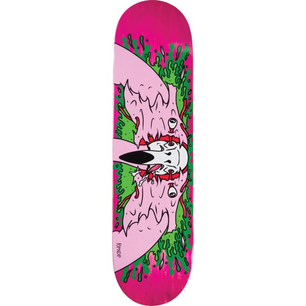 Rip N Dip Skull Face Flammingo Pink Skateboard Deck - 8" x 31.75"