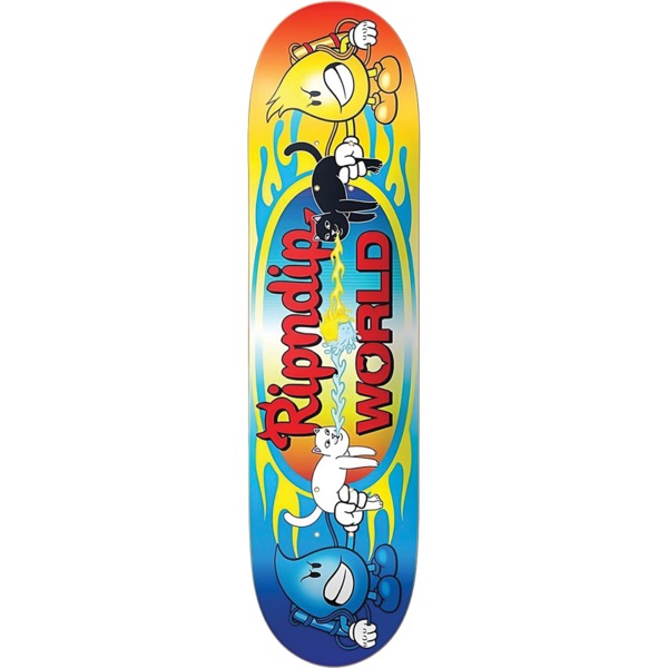 Rip N Dip Water Fire Multi Skateboard Deck - 8" x 31.75"