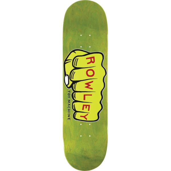 Toy Machine Skateboards Geoff Rowley Fist Assorted Stains Skateboard Deck - 8.5" x 31.7"