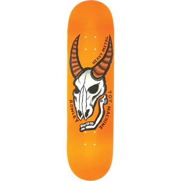 Toy Machine Skateboards Geoff Rowley Heavy Metal Orange Skateboard Deck - 8.25" x 32"