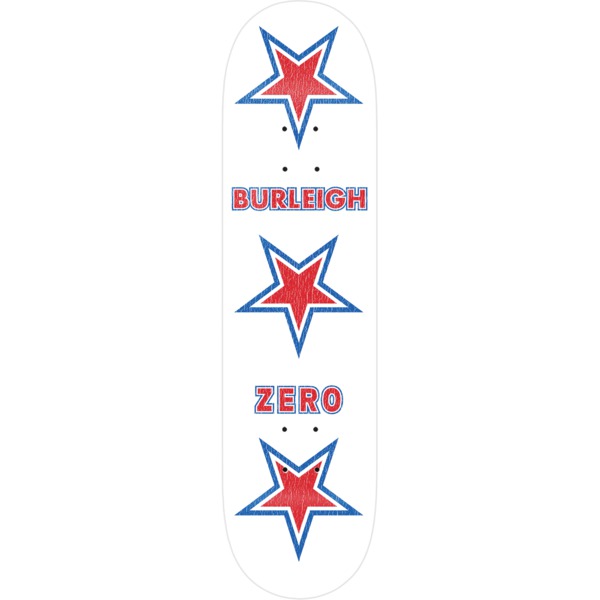 Zero Skateboards Brandon Burleigh American Zero White Skateboard Deck - 8.25" x 31.9"