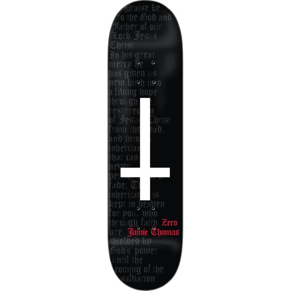 Zero Skateboards Jamie Thomas Thomas Cross of Peter Skateboard Deck - 8.25" x 31.9"