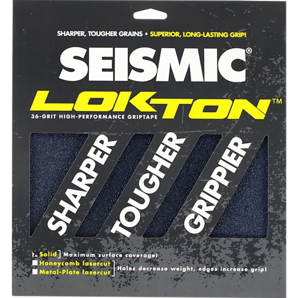 Seismic Skate Systems 36 Grit Lokton Solid Blue 3 Squares of Grip tape - 11" x 11"