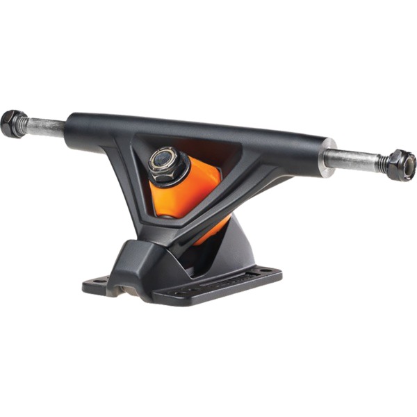 Seismic Skate Systems 130mm Aeon 45 Degree Flat Black Skateboard Reverse Kingpin Trucks