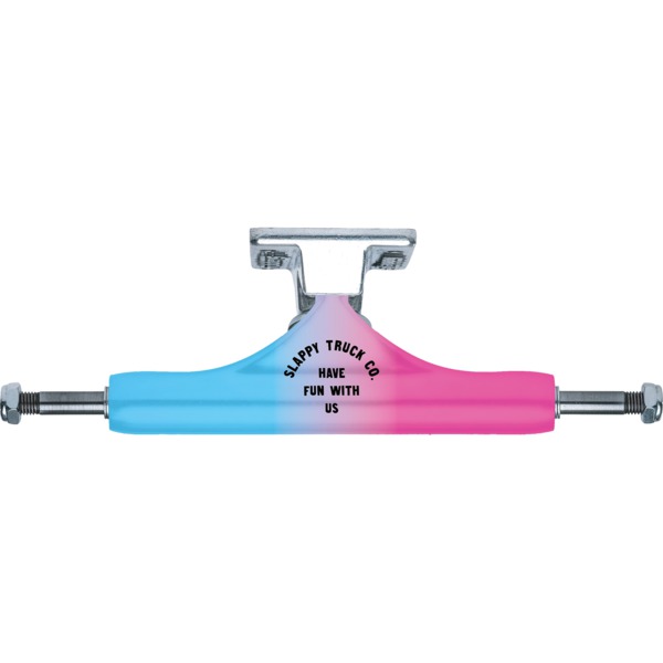 Slappy Truck Company ST1 Classic Arisa Trew Pink Fade Skateboard Trucks - 5.4" Hanger 8.0" Axle (Set of 2)