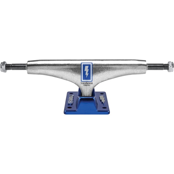 Thunder Trucks 147mm Hollow Light Boxed Bolts Polished / Blue Skateboard Trucks - 5.25" Hanger 8.0" Axle (Set of 2)