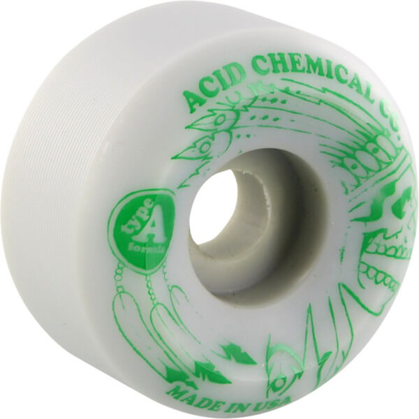 Acid Chemical Wheels Type A Sidecut Deadfather Grey Skateboard Wheels  53mm 100a Set of 4 