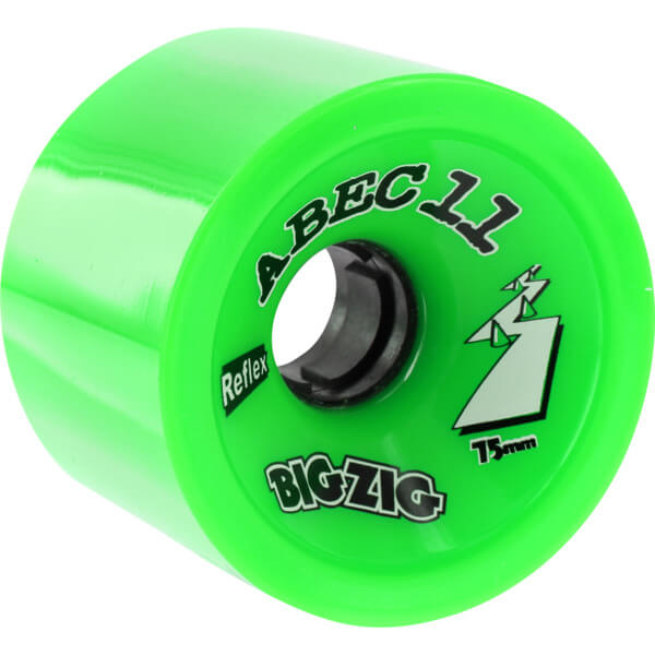 ABEC 11 Bigzigs HD Lime Skateboard Wheels - 75mm 80a (Set of 4)