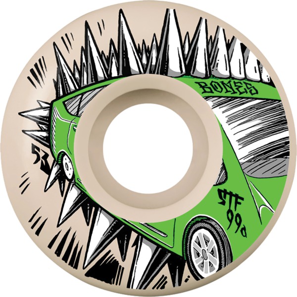 Bones Wheels Judas Prius Natural Skateboard Wheels - 53mm 99a (Set of 4)