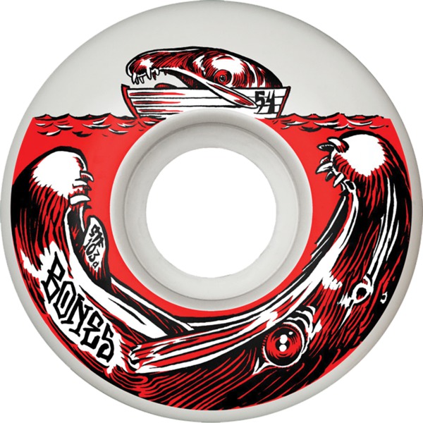 Bones Wheels STF V3 Salmon Dinner White Skateboard Wheels - 54mm 103a (Set of 4)