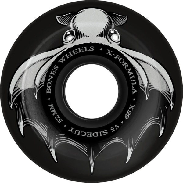 Bones Wheels XF X99 V5 Sidecut Dark Waters Black Skateboard Wheels - 52mm 99a (Set of 4)