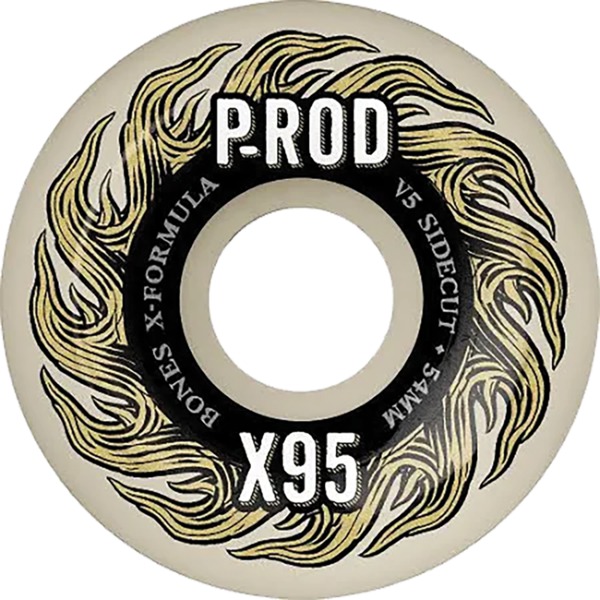 Bones Wheels Paul Rodriguez XF V5 Natural Skateboard Wheels - 54mm 95a (Set of 4)