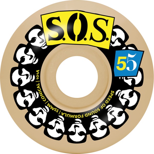 Opera Skateboards SOS Cadenza Classic Natural Skateboard Wheels - 55mm 101a (Set of 4)