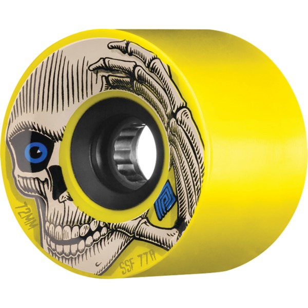 Powell Peralta Kevin Reimer Pro Yellow Skateboard Wheels - 72mm 77a (Set of 4)