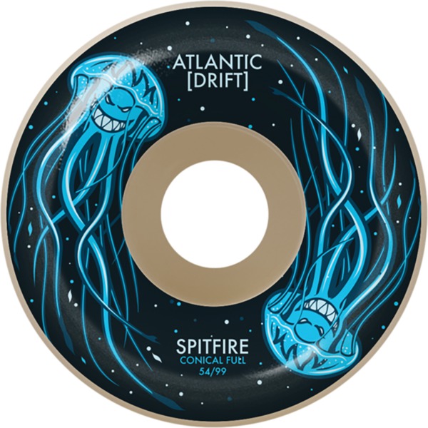 Spitfire Wheels Formula Four Conical Full Atlantic Drift Natural Skateboard Wheels - 54mm 99a (Set of 4)