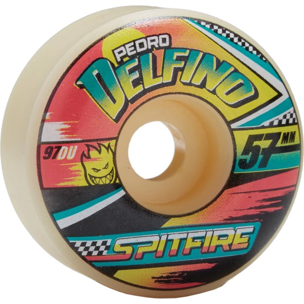 Spitfire Wheels Pedro Delfino Formula Four Turbo Radial Natural Skateboard Wheels - 57mm 97a (Set of 4)