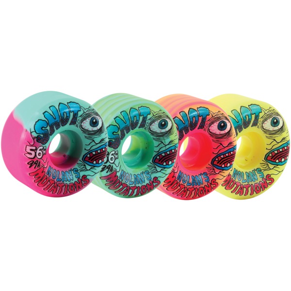 Snot Wheel Co. Nolan Houghton Mutation Skateboard Wheels - 56mm 99a (Set of 4)