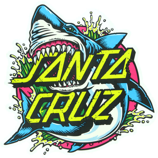 Santa Cruz Skateboards Shark Dot Decal - 3 x 3 - Warehouse ...