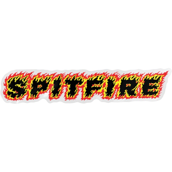 Spitfire Wheels Small Flames Script Skate Sticker