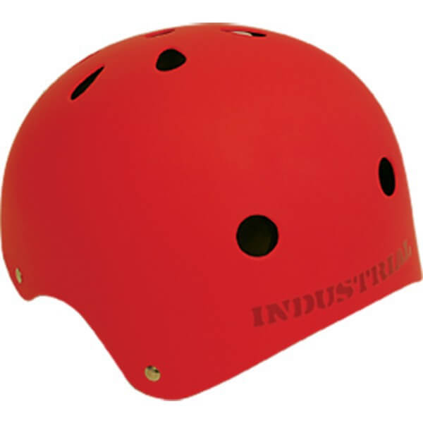 Industrial Skateboards Flat Red Skate Helmet - Medium