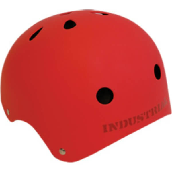 Industrial Skateboards Flat Red Skate Helmet - X-Large