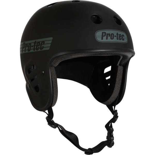 ProTec Skateboard Pads Fullcut Classic Matte Black Full Cut Skate Helmet - (Certified) - Medium / 22" - 22.8"