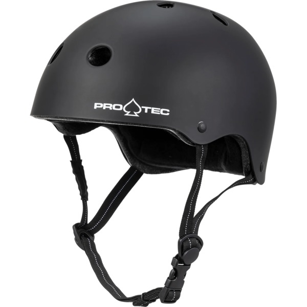 ProTec Skateboard Pads Low Pro Matte Black Skate Helmet - (Certified) - Small / Medium 20.8" - 22.44"