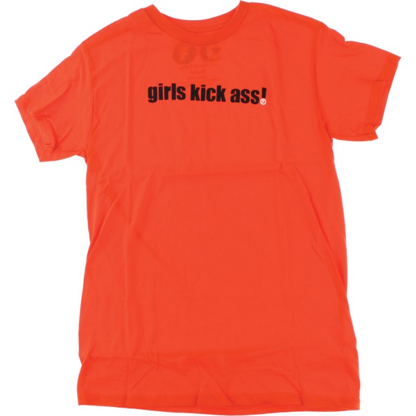 Foundation Skateboards Girls Kick Ass Orange Men's Short Sleeve T-Shirt - Medium