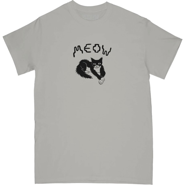 Meow Skateboards Cross Paw Ice Grey Men's Short Sleeve T-Shirt - Small