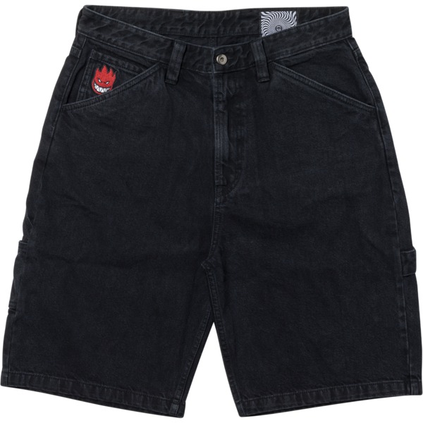 Spitfire Wheels Bighead Fill Denim Shorts in Black