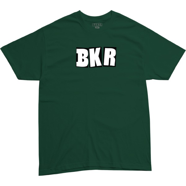 Baker Skateboards BKR Forest Green Men's Short Sleeve T-Shirt - X-Large