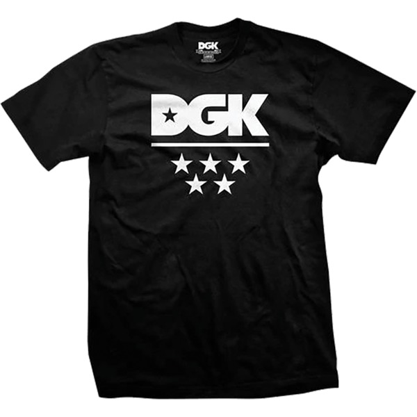 DGK Skateboards All Star Black / White Men's Short Sleeve T-Shirt - XX-Large