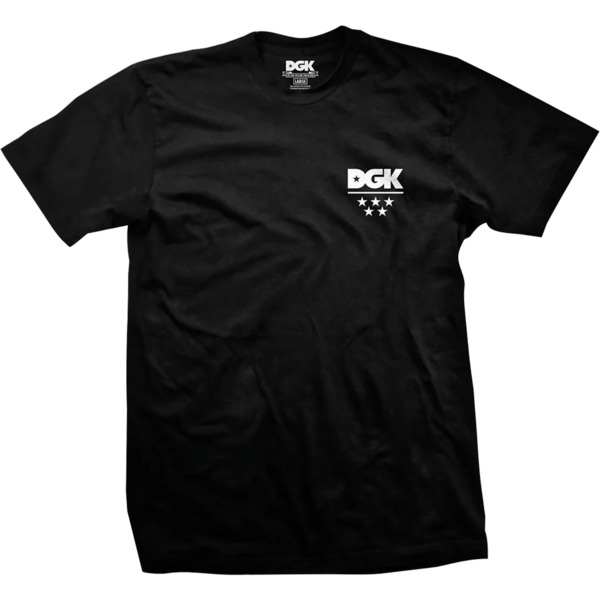 DGK Skateboards All Star Mini Logo Black Men's Short Sleeve T-Shirt - Medium