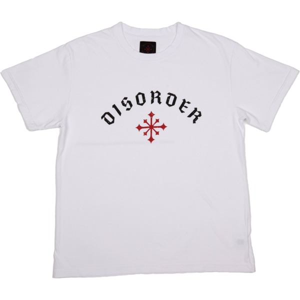 Disorder Skateboards Arch Logo Optic White Men's Short Sleeve T