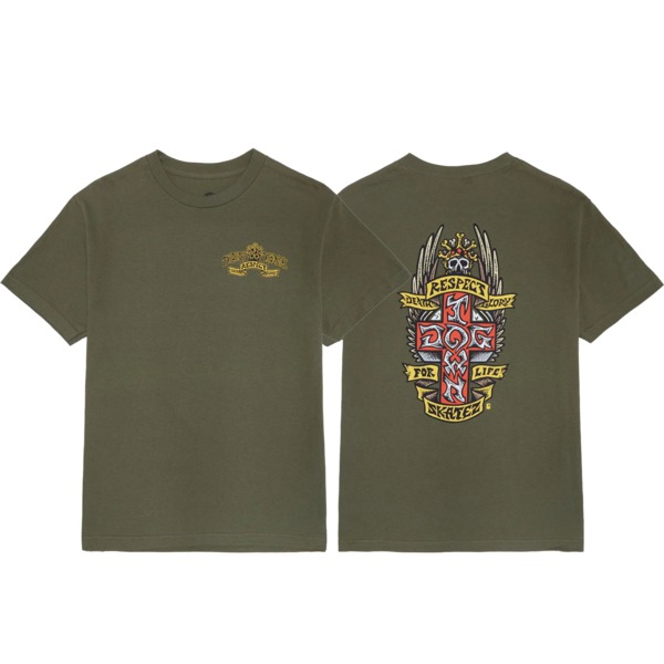 Dogtown Skateboards Respect Military Green Men's Short Sleeve T-Shirt - XX-Large