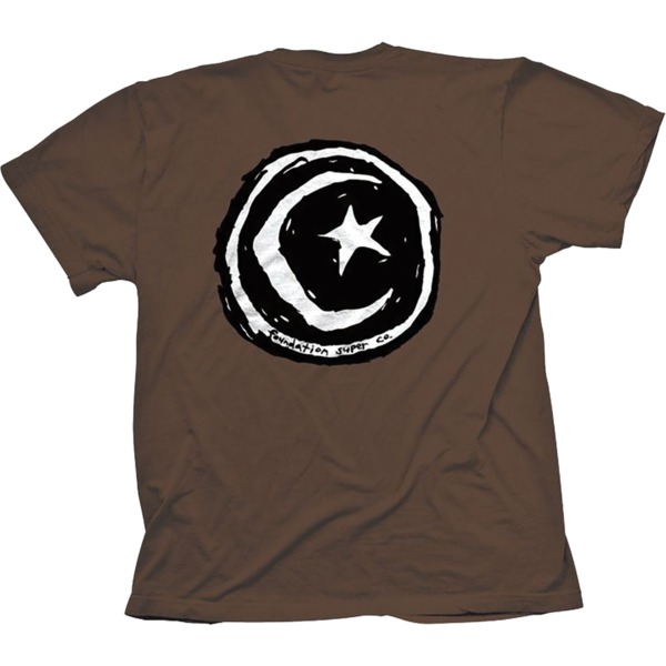 Foundation Skateboards Star & Moon Brown Men's Short Sleeve T-Shirt - Medium