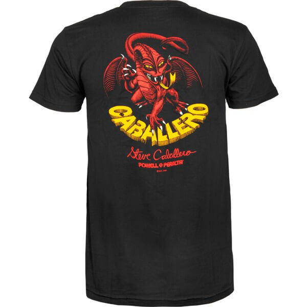 Powell Peralta Cab Dragon II Black Men's Short Sleeve T-Shirt - Large