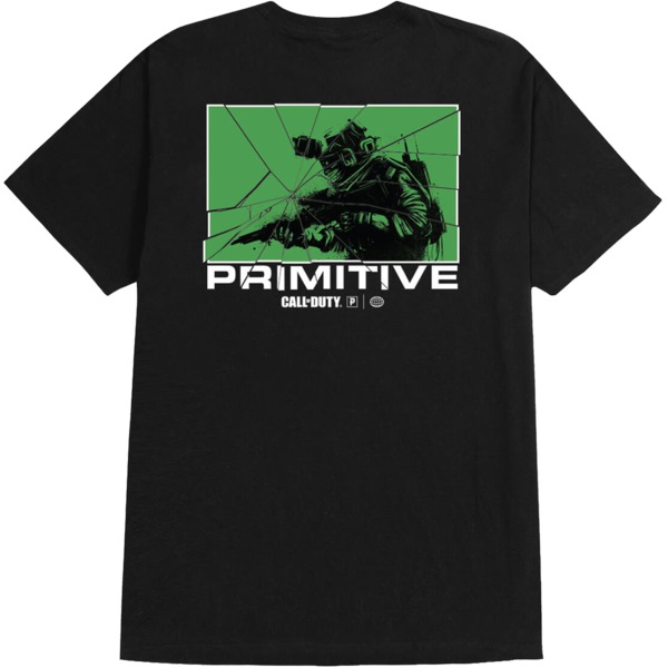 Primitive Skateboarding Alpha Black Men's Short Sleeve T-Shirt - Medium