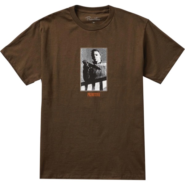 Primitive Skateboarding Slasher Brown Men's Short Sleeve T-Shirt - Medium