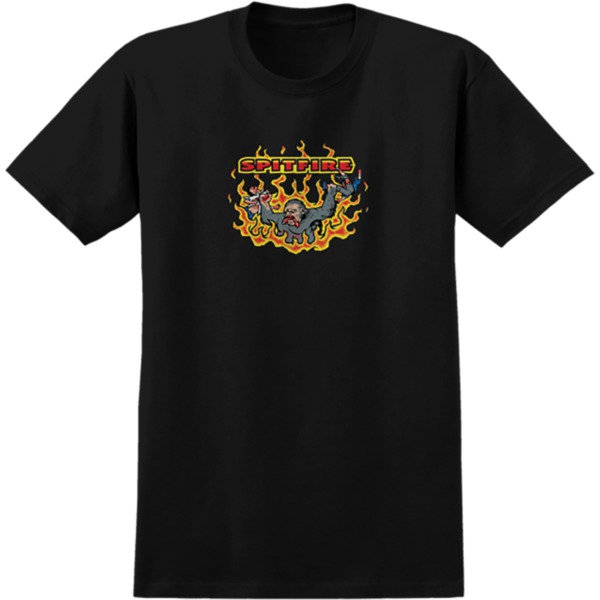 Spitfire Wheels Maulers Black Men's Short Sleeve T-Shirt - Small