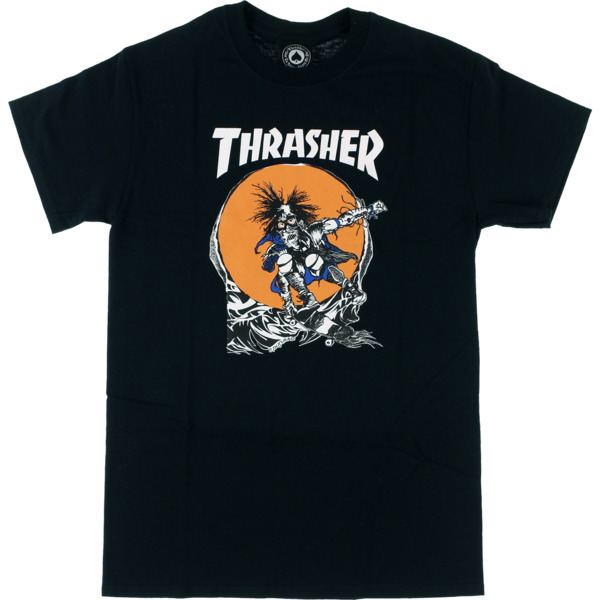 Thrasher Magazine Outlaw Black Men's Short Sleeve T-Shirt - Large