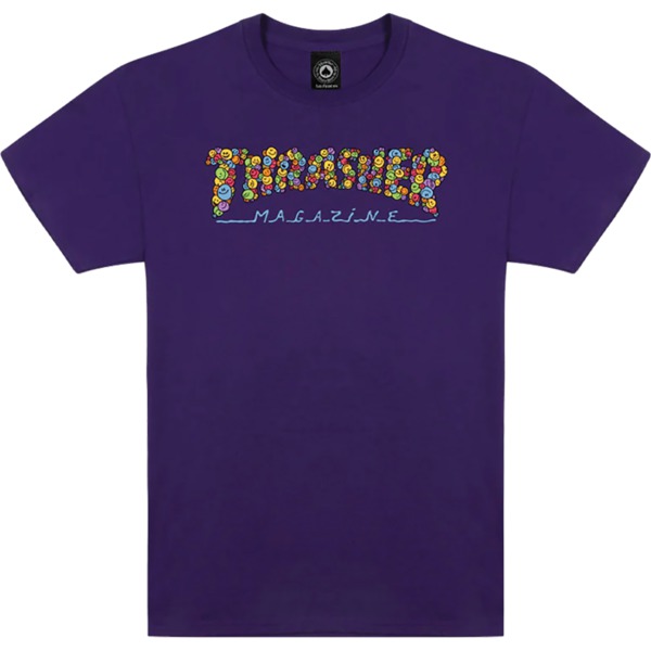 Thrasher Magazine Kevin "Spanky" Long Ninety-Five Purple Men's Short Sleeve T-Shirt - Small