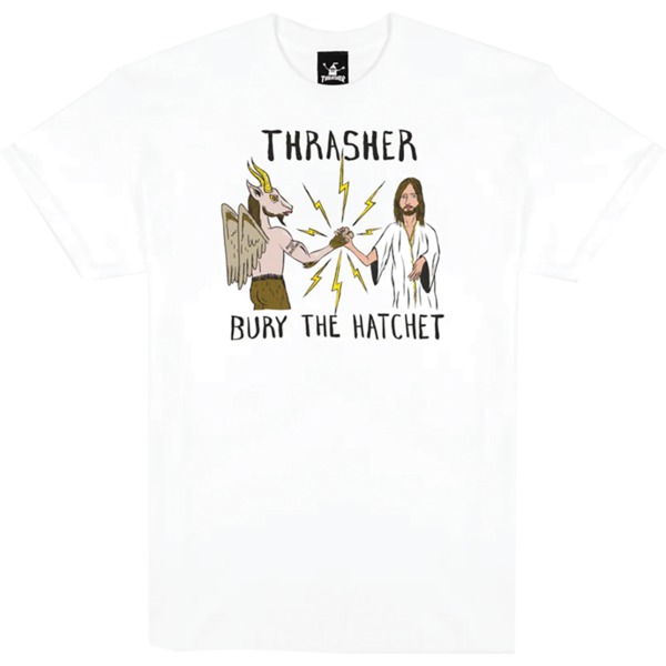 Thrasher Magazine Toy Machine BTH White Men's Short Sleeve T-Shirt - Large