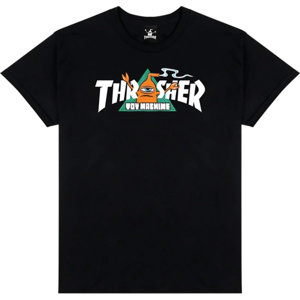 Thrasher Magazine Toy Machine Vortex Black Men's Short Sleeve T-Shirt - Medium