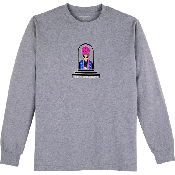 Alien Workshop Skateboards Priest Heather Grey Men's Long Sleeve T-Shirt - X-Large