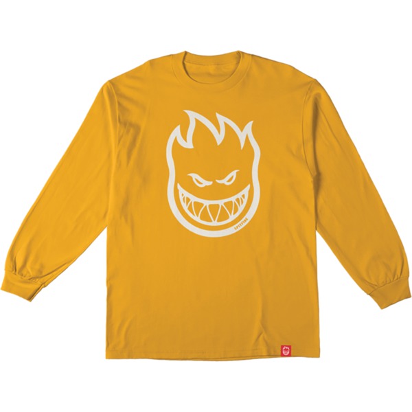 Spitfire Wheels Bighead Gold / White Men's Long Sleeve T-Shirt - Small